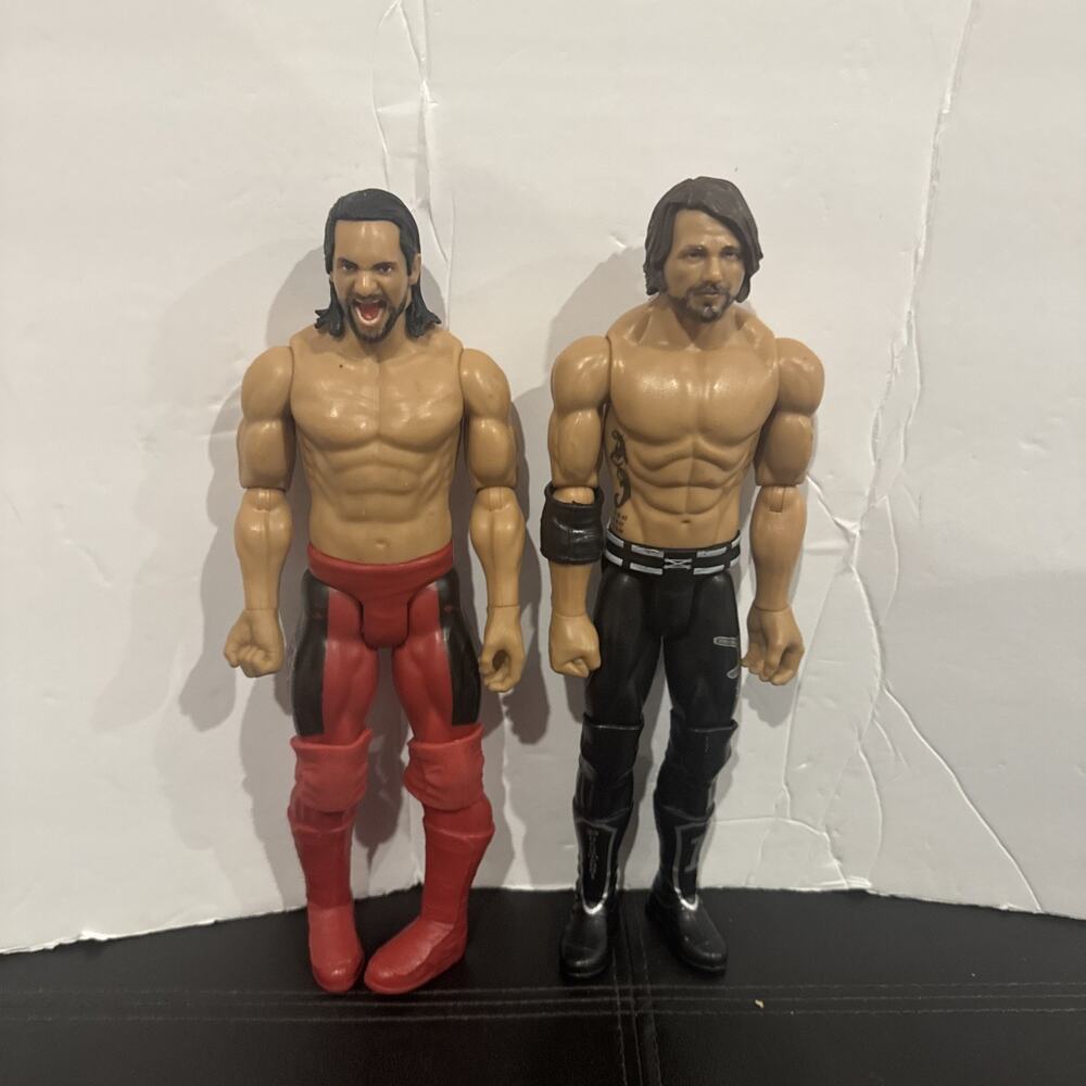 WWE Seth Rollins & AJ Styles 12 Inch Action Figures Mattel Wrestling Figures